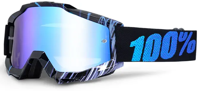 NEW 100 Percent MX Accuri Tornado Black Clear Lens 100% Motocross Goggles 