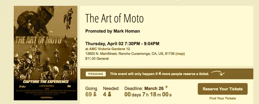 The Art Of Moto At Victoria Gardens On April 2 Motocross Action