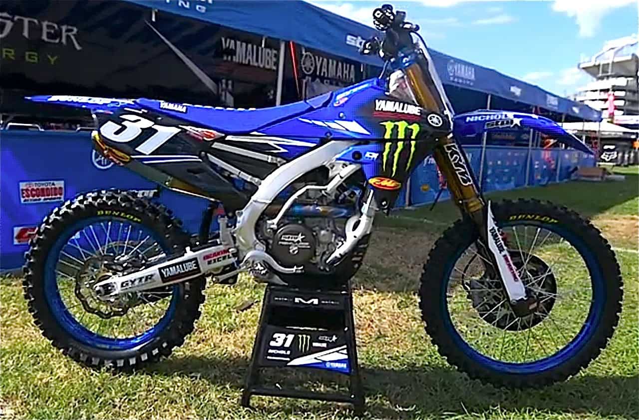 Кроссовый мотоцикл Yamaha yz250f