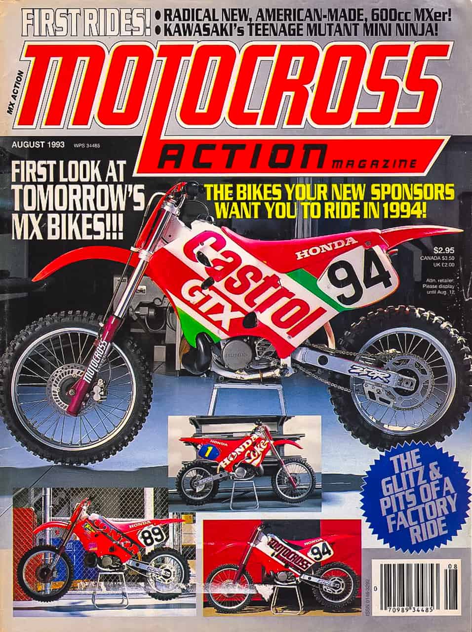 Cover of the 1993 August issue of MXA