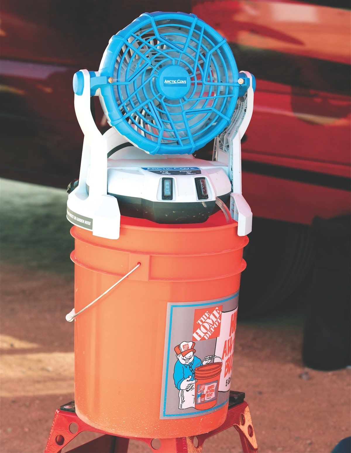 ice bucket fan air conditioner