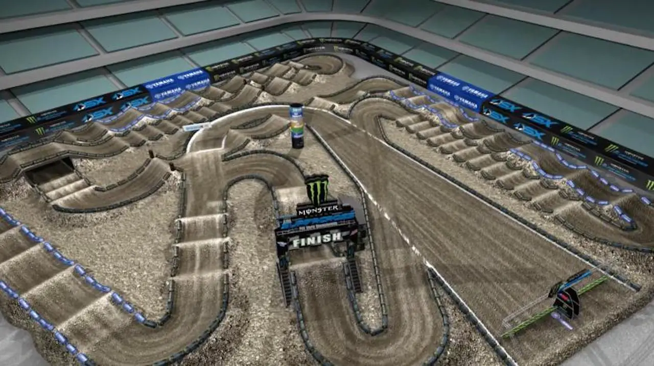 2019 ANAHEIM SUPERCROSS A1 TRACK MAP IN ANGELS STADIUM 