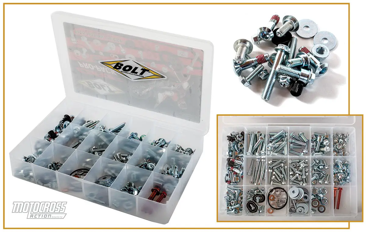 Bolt MC Pro-Pack Factory Style Hardware Kit Steel for Honda CRF70F CRF80F 