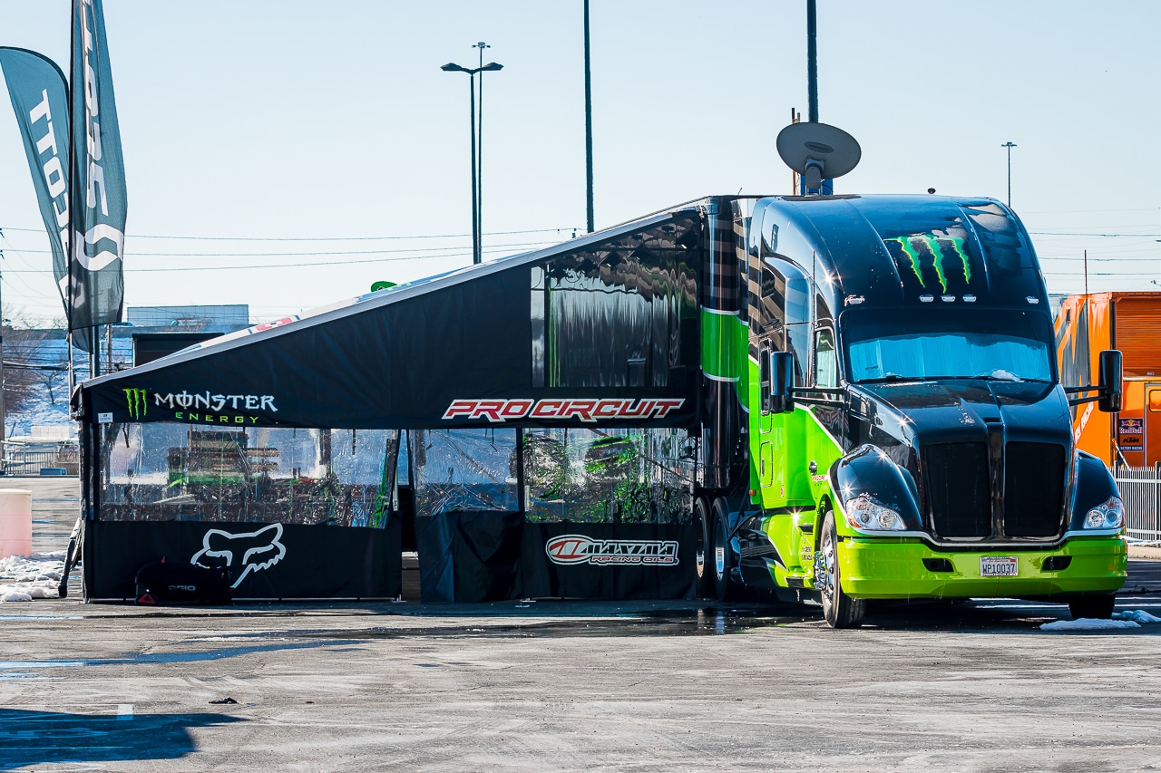 Monster Energy Pro Circuit Kawasaki rig 2021 Indianapolis Supercross Pits (7)