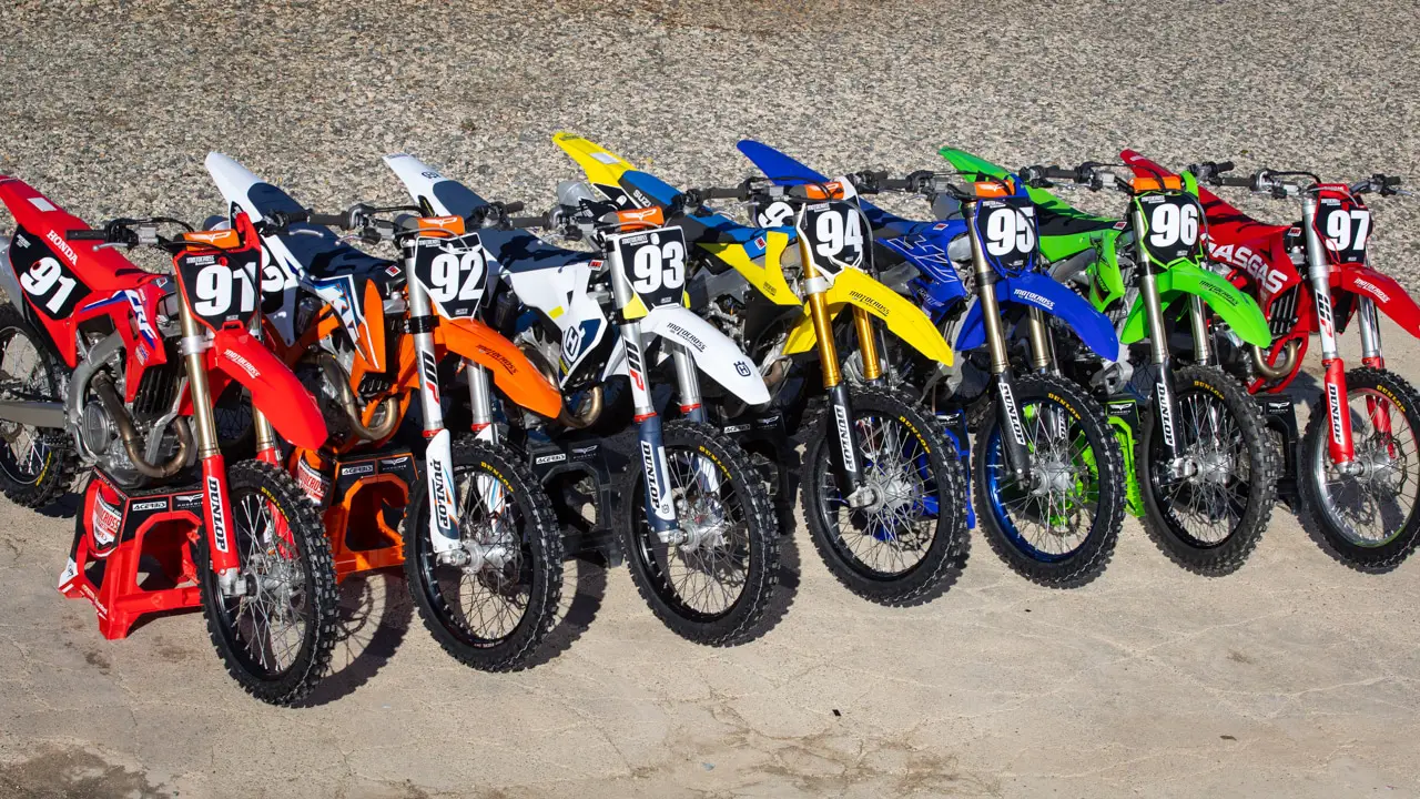 THE 2021 MXA 250 FOUR-STROKE SHOOTOUT: TODAS AS SETE BICICLETAS EM UM TESTE  - Motocross Action Magazine