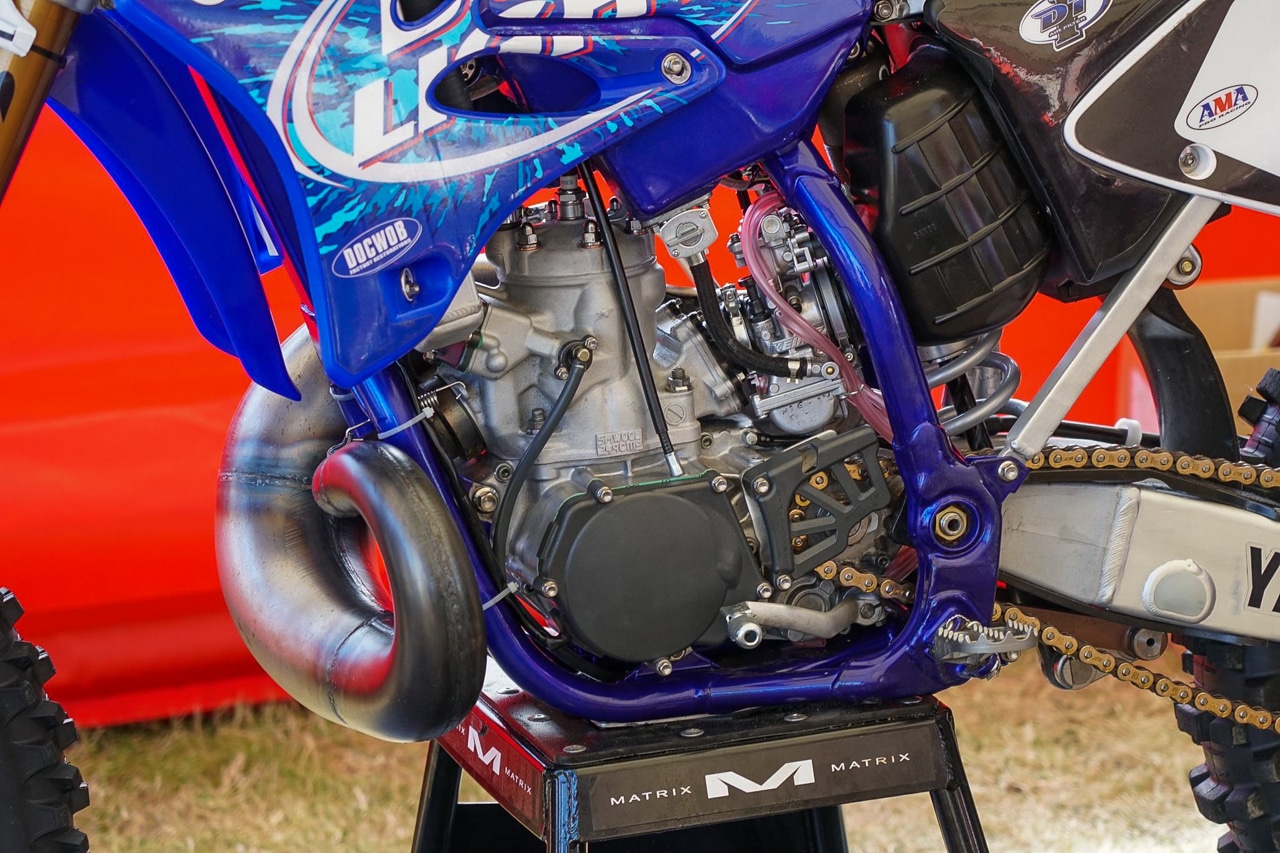 Ryan Villopoto Yamaha YZ250 engine pipe_Fox Hills Vet MXDN race bikes-10