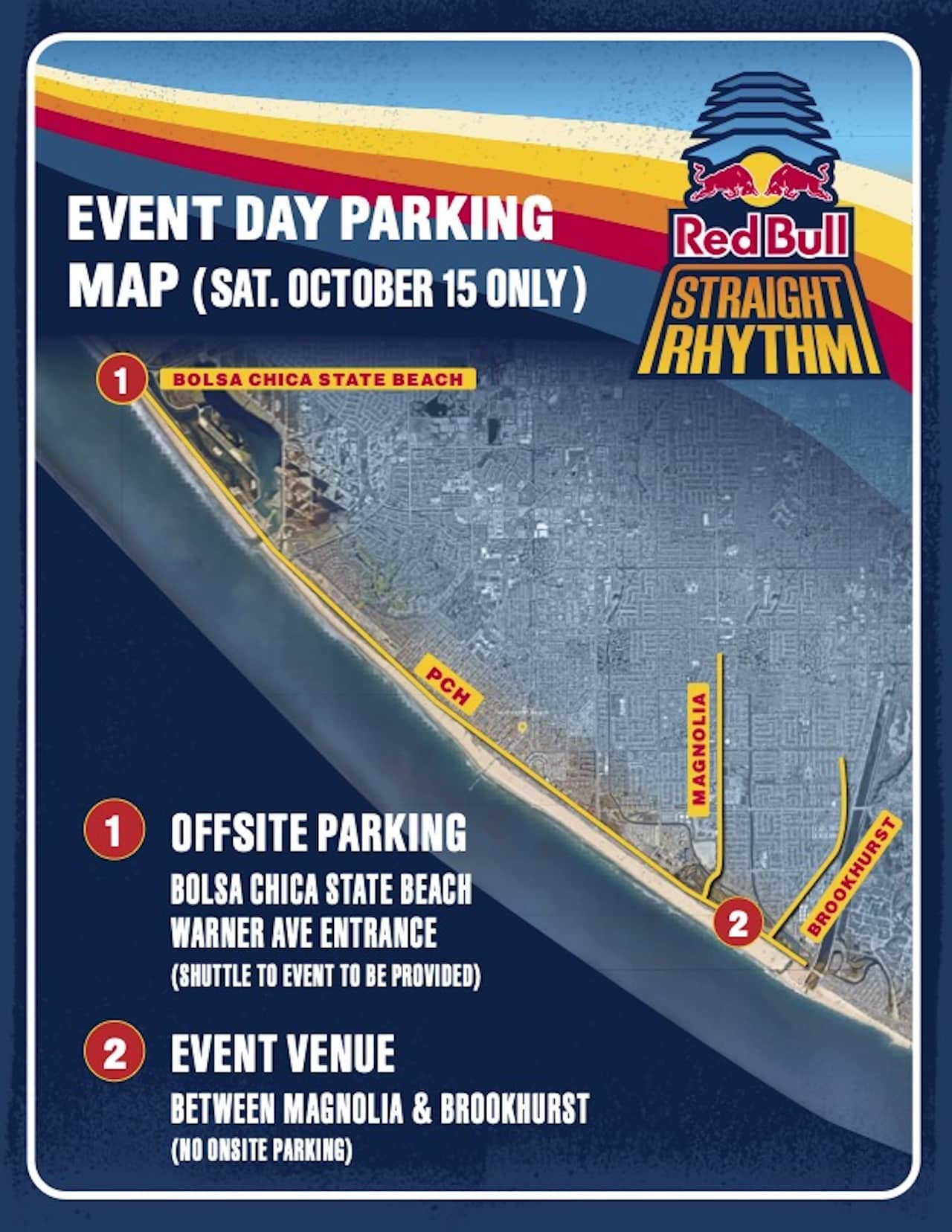 2022 Red Bull Straight Rhythm parking map