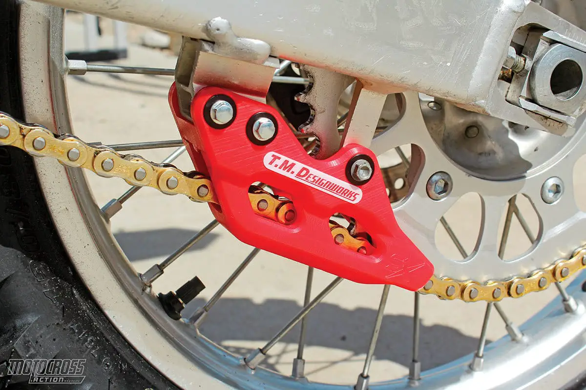 The best chain guide fix is to switch to a TM Designworks Factory Edition SX unit. It is light and bulletproof.