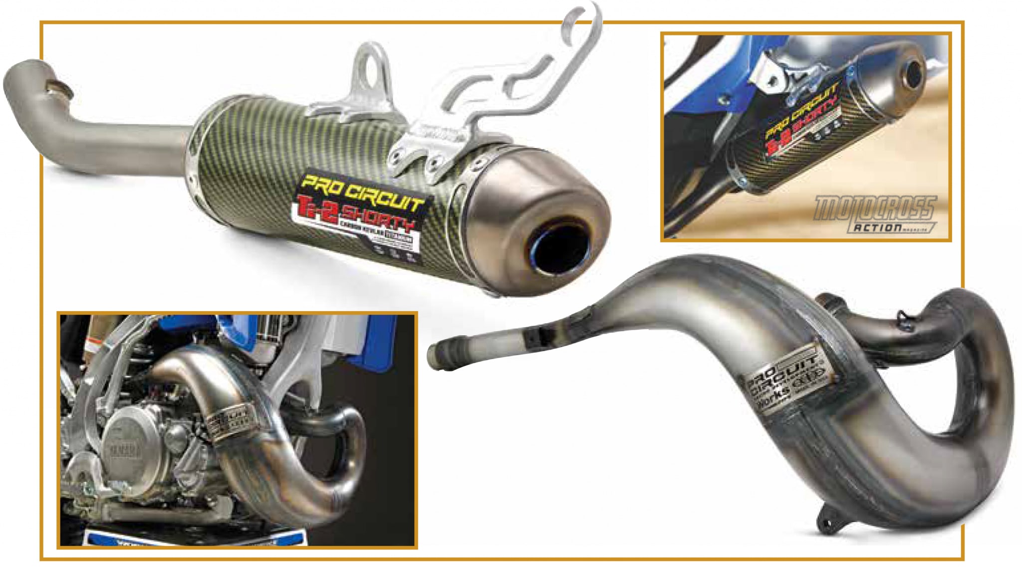 compatible with Yamaha YZ250 YZ250X 2003-on_PY05250P|SY03250-SE Pro Circuit Exhaust System Platinum Pipe & 304 Silencer