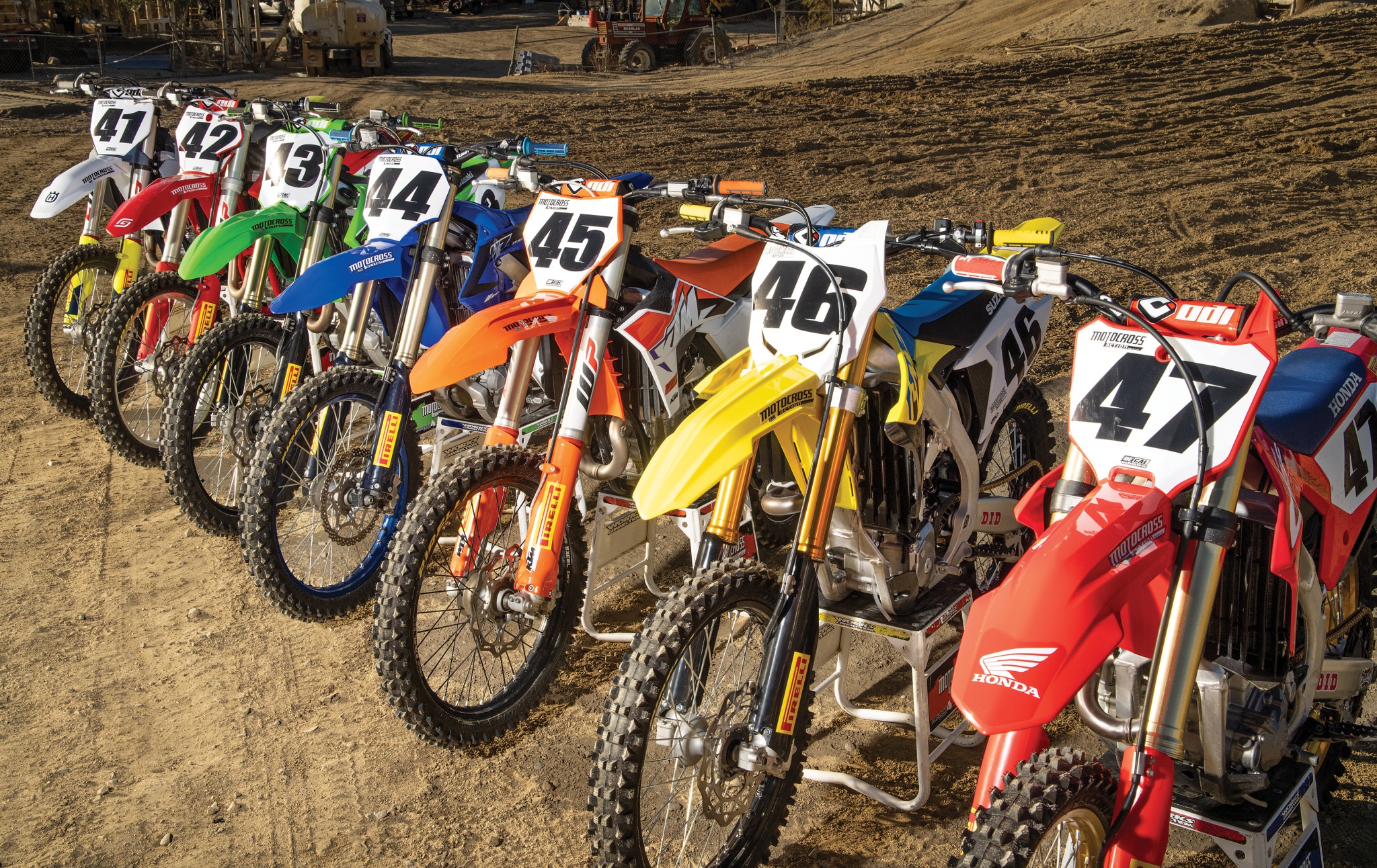 2023 MXA 450 FOUR-STROKE SHOOTOUT: GASGAS VS. HONDA VS. HUSQVARNA VS.  KAWASAKI VS. KTM VS. SUZUKI VS. YAMAHA - Motocross Action Magazine