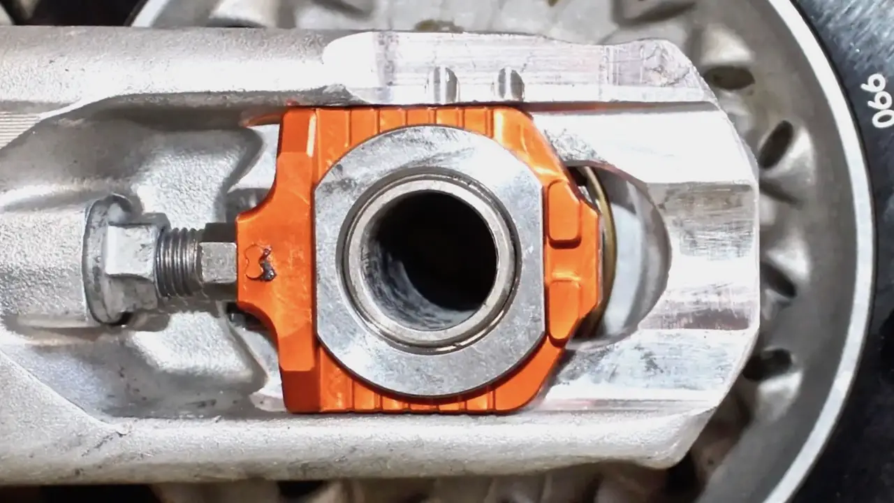 MXA TEAM TESTED WORKS CONNECTION KTM ELITE AXLE BLOCK KIT Motocross Action Magazine